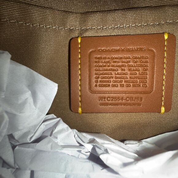 COACH Snoopy Teri Shoulder Bag CBJ88 NWT - Picture 7 of 14